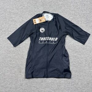 WYN Republic Cycling Jersey Mens Small Blue Threshold Premium Full Zip NEW